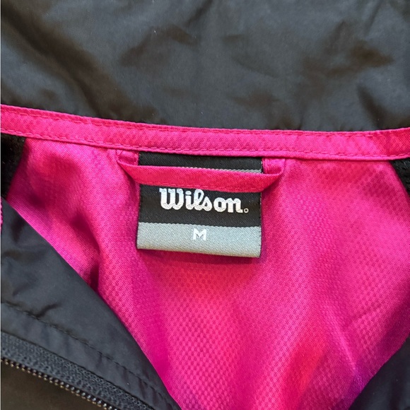 NWOT Wilson Women's Black and Pink windbreaker Jacket - Picture 3 of 3